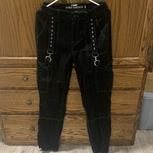 Black High-Rise Carpenter Pants